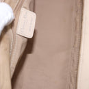 Christian Dior Romantic Chain Shoulder Bag PVC Leather Beige Silver Auth 202221A-10