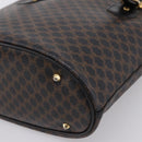 CELINE Macadam Tote Bag PVC Leather Black Gold Tone Auth 202222A-16