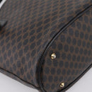 CELINE Macadam Tote Bag PVC Leather Black Gold Tone Auth 202222A-9
