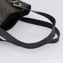CELINE Macadam Tote Bag PVC Leather Black Gold Tone Auth 202222A-7