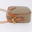 CELINE Macadam Shoulder Bag PVC Leather Beige Gold Tone Auth 202226-4