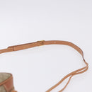 CELINE Macadam Shoulder Bag PVC Leather Beige Gold Tone Auth 202226-8