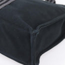 HERMES Fourre Tout MM Hand Bag Canvas Black Silver Auth 202228A-9