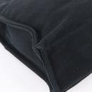 HERMES Fourre Tout MM Hand Bag Canvas Black Silver Auth 202228A-16