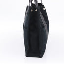HERMES Fourre Tout MM Hand Bag Canvas Black Silver Auth 202228A-3