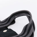HERMES Fourre Tout MM Hand Bag Canvas Black Silver Auth 202228A-8