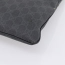GUCCI GG Supreme Shoulder Bag PVC Black Silver 162904 Auth 202229A-8