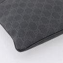GUCCI GG Supreme Shoulder Bag PVC Black Silver 162904 Auth 202229A-15