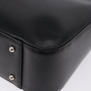 Burberrys Nova Check Hand Bag Leather Black Beige Auth 202233-16