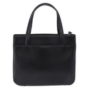 Burberrys Nova Check Hand Bag Leather Black Beige Auth 202233-2