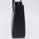 Burberrys Nova Check Hand Bag Leather Black Beige Auth 202233-3