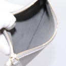 SAINT LAURENT Tote Bag Leather Gray Gold Tone Auth 202234-23