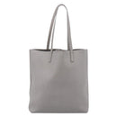 SAINT LAURENT Tote Bag Leather Gray Gold Tone Auth 202234-3