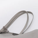 SAINT LAURENT Tote Bag Leather Gray Gold Tone Auth 202234-8