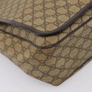 GUCCI GG Supreme Shoulder Bag PVC Beige 222291 Auth 202237-14