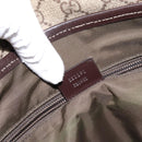 GUCCI GG Supreme Shoulder Bag PVC Beige 222291 Auth 202237-12