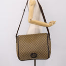 GUCCI GG Supreme Shoulder Bag PVC Beige 222291 Auth 202237-22