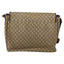 GUCCI GG Supreme Shoulder Bag PVC Beige 222291 Auth 202237-2