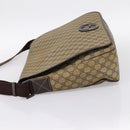 GUCCI GG Supreme Shoulder Bag PVC Beige 222291 Auth 202237-3
