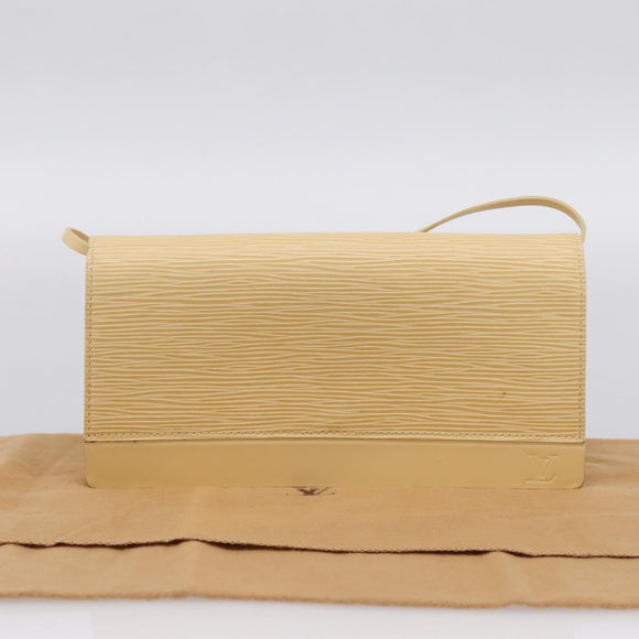 LOUIS VUITTON Epi Leather Honfleur Shoulder Bag Vanilla M5273A LV Auth 202238V