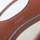 BURBERRY Hand Bag Canvas 2way Silver Black Auth 202239V-20
