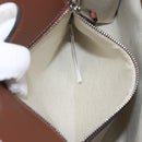 BURBERRY Hand Bag Canvas 2way Silver Black Auth 202239V-24