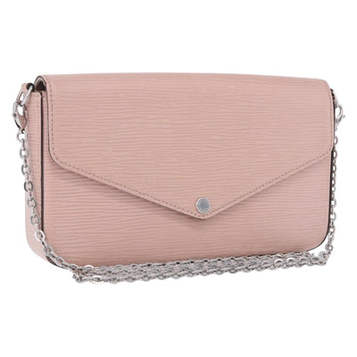 LOUIS VUITTON Epi Pochette Felice Shoulder Bag Rose Claire M62467 Auth 202241A