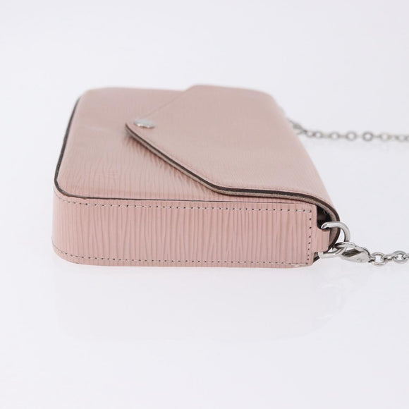 LOUIS VUITTON Epi Pochette Felice Shoulder Bag Rose Claire M62467 Auth 202241A