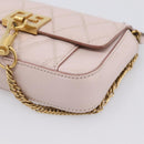 GIVENCHY Shoulder Bag Leather Pink Gold Tone Auth 202242A-8
