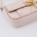 GIVENCHY Shoulder Bag Leather Pink Gold Tone Auth 202242A-15