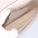GIVENCHY Shoulder Bag Leather Pink Gold Tone Auth 202242A-12