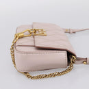 GIVENCHY Shoulder Bag Leather Pink Gold Tone Auth 202242A-4
