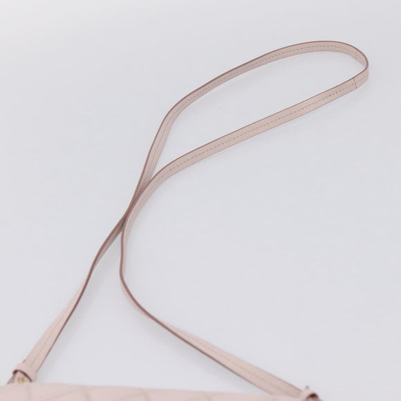 GIVENCHY Shoulder Bag Leather Pink Gold Tone Auth 202242A