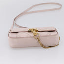 GIVENCHY Shoulder Bag Leather Pink Gold Tone Auth 202242A-5