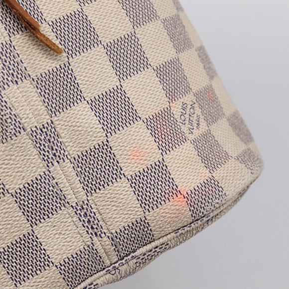 LOUIS VUITTON Damier Azur Neverfull MM Tote Bag N41605 LV Auth 202243