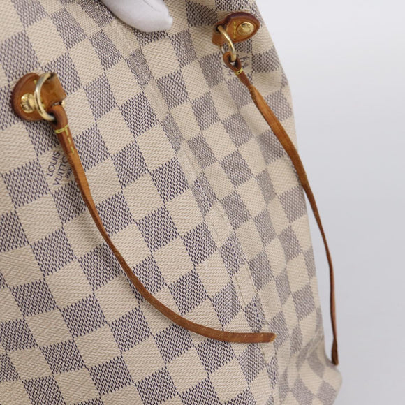 LOUIS VUITTON Damier Azur Neverfull MM Tote Bag N41605 LV Auth 202243