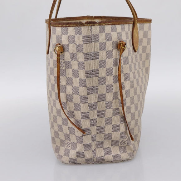 LOUIS VUITTON Damier Azur Neverfull MM Tote Bag N41605 LV Auth 202243