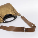 MARNI Hand Bag Leather 2way Gold Silver Auth 202246A-9