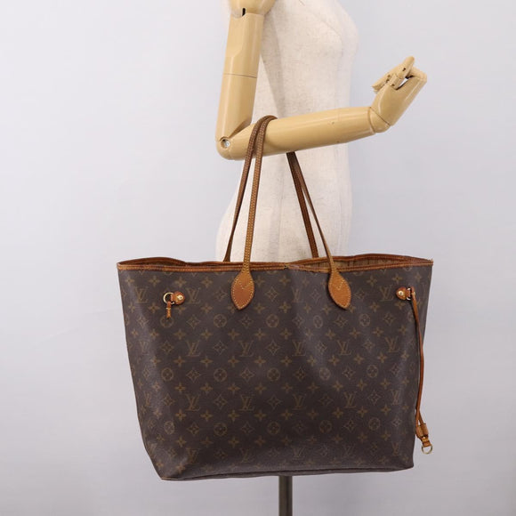 LOUIS VUITTON Monogram Neverfull GM Tote Bag M40157 LV Auth 202247