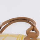BURBERRY Hand Bag Canvas Yellow Beige Auth 202250A-10
