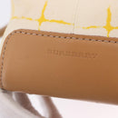 BURBERRY Hand Bag Canvas Yellow Beige Auth 202250A-16