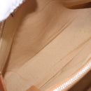 BURBERRY Hand Bag Canvas Yellow Beige Auth 202250A-18