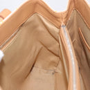 BURBERRY Hand Bag Canvas Yellow Beige Auth 202250A-19