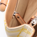 BURBERRY Hand Bag Canvas Yellow Beige Auth 202250A-24