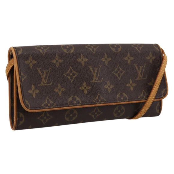 LOUIS VUITTON Monogram Pochette Twin GM Shoulder Bag M51852 LV Auth 202254