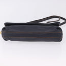 BURBERRY Shoulder Bag Leather Navy Gold Tone Auth 202255-5