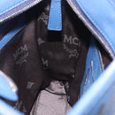 MCM Vicetos Shoulder Bag Leather Navy Silver Auth 202257A-18