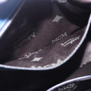 MCM Vicetos Shoulder Bag Leather Navy Silver Auth 202257A-22