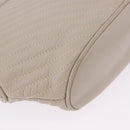 CELINE Shoulder Bag Leather Beige Gold Tone Auth 202258A-14