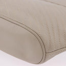 CELINE Shoulder Bag Leather Beige Gold Tone Auth 202258A-15